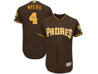 Men's San Diego Padres Wil Myers Majestic Brown Alternate Authentic Collection Flex Base Player Jersey