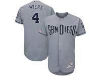 Men's San Diego Padres Wil Myers Majestic Gray Road Authentic Collection Flex Base Player Jersey