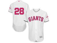 Men's San Francisco Giants Buster Posey Majestic White Home 2016 Mother's Day FlexBase Jersey