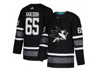 Men's San Jose Sharks #65 Erik Karlsson Adidas Black Authentic 2019 All-Star NHL Jersey