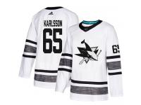 Men's San Jose Sharks #65 Erik Karlsson Adidas White Authentic 2019 All-Star NHL Jersey