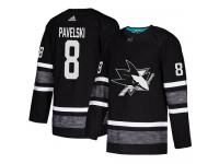 Men's San Jose Sharks #8 Joe Pavelski Adidas Black Authentic 2019 All-Star NHL Jersey