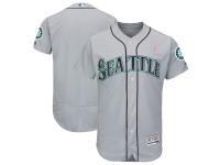 Men's Seattle Mariners Majestic Gray 2018 Mother's Day Road Flex Base Team Jersey