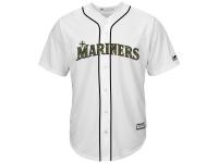Men's Seattle Mariners Majestic White 2016 Fashion Memorial Day Cool Base Jersey