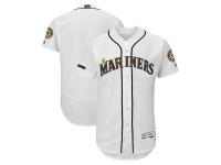 Men's Seattle Mariners Majestic White 2018 Memorial Day Authentic Collection Flex Base Team Jersey
