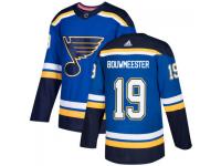 Men's St. Louis Blues #19 Jay Bouwmeester adidas Blue Authentic Jersey