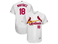 Men's St. Louis Cardinals Carlos Martinez Majestic White Home Flex Base Authentic Collection Player Jersey