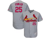 Men's St. Louis Cardinals Dexter Fowler Majestic Gray Road Authentic Collection Flex Base Player Jersey