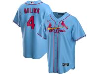 Men's St. Louis Cardinals Yadier Molina Nike Light Blue Alternate 2020 Player Jersey