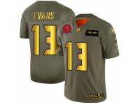 Men's Tampa Bay Buccaneers #13 Mike Evans Limited Olive Gold 2019 Salute to Service Football Jersey