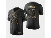 Men's Tampa Bay Buccaneers #25 Peyton Barber Golden Edition Vapor Untouchable Limited Jersey - Black