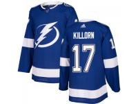 Men's Tampa Bay Lightning #17 Alex Killorn adidas Blue Authentic Jersey