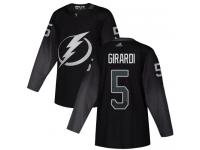 Men's Tampa Bay Lightning #5 Dan Girardi Black Alternate Authentic Hockey Jersey