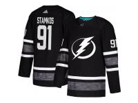 Men's Tampa Bay Lightning #91 Steven Stamkos Adidas Black Authentic 2019 All-Star NHL Jersey