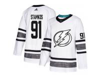 Men's Tampa Bay Lightning #91 Steven Stamkos Adidas White Authentic 2019 All-Star NHL Jersey