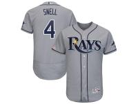 Men's Tampa Bay Rays Blake Snell Majestic Gray Road Authentic Collection Flex Base Player Jersey
