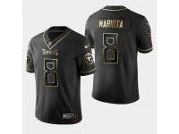 Men's Tennessee Titans #8 Marcus Mariota Golden Edition Vapor Untouchable Limited Jersey - Black