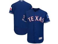 Men's Texas Rangers Majestic Royal Alternate Final Season Stadium Patch Authentic Collection Flex Base Team Jersey