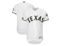 Men's Texas Rangers Majestic White 2018 Memorial Day Authentic Collection Flex Base Team Jersey