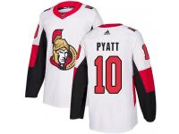 Men's Tom Pyatt Authentic White Reebok Jersey NHL Ottawa Senators #10 Away