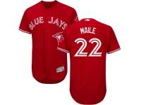 Men's Toronto Blue Jays #22 Luke Maile Majestic Scarlet 2017 Flex Base Authentic Collection Jersey