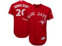 Men's Toronto Blue Jays Josh Donaldson Majestic Red 2017 Flex Base Authentic Collection Player Jersey