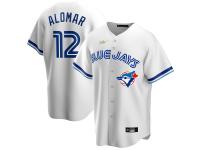 Men's Toronto Blue Jays Roberto Alomar Nike White Home Cooperstown Collection Player Jersey
