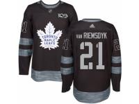 Men's Toronto Maple Leafs #21 James Van Riemsdyk Black 1917-2017 100th Anniversary Stitched NHL Jersey