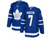 Men's Toronto Maple Leafs #7 Tim Horton adidas Blue Authentic Jersey