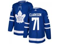Men's Toronto Maple Leafs #71 David Clarkson adidas Blue Authentic Jersey