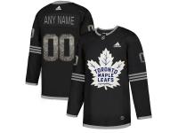 Men's Toronto Maple Leafs Customized Adidas Limited Black Arabic Numerals Fashion Jersey