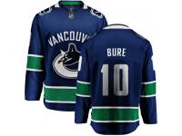 Men's Vancouver Canucks #10 Pavel Bure Blue Home Breakaway NHL Jersey