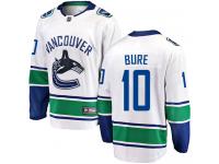 Men's Vancouver Canucks #10 Pavel Bure White Away Breakaway NHL Jersey