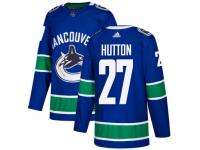 Men's Vancouver Canucks #27 Ben Hutton adidas Blue Authentic Jersey