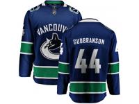 Men's Vancouver Canucks #44 Erik Gudbranson Blue Home Breakaway NHL Jersey