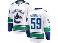 Men's Vancouver Canucks #59 Tim Schaller White Away Breakaway NHL Jersey