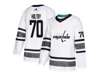 Men's Washington Capitals #70 Braden Holtby Adidas White Authentic 2019 All-Star NHL Jersey