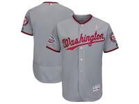 Men's Washington Nationals Majestic Gray 2018 Mother's Day Road Flex Base Team Jersey