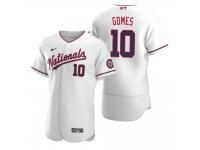 Men's Washington Nationals Yan Gomes Nike White 2020 Alternate Jersey