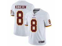 Men's Washington Redskins #8 Case Keenum White Vapor Untouchable Limited Player Football Jersey
