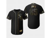 Men's White Sox 2019 Black Golden Edition Nate Jones Flex Base Stitched Jersey