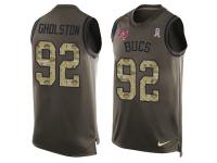 Men's William Gholston #92 Nike Green Jersey - NFL Tampa Bay Buccaneers Salute to Service Tank Top