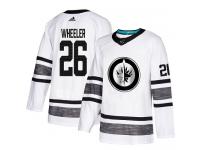 Men's Winnipeg Jets #26 Blake Wheeler Adidas White Authentic 2019 All-Star NHL Jersey