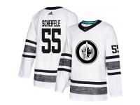 Men's Winnipeg Jets #55 Mark Scheifele Adidas White Authentic 2019 All-Star NHL Jersey