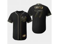 Men's Yankees 2019 Black Golden Edition Clint Frazier Flex Base Stitched Jersey