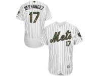 Mets #17 Keith Hernandez White (Blue Strip) Flexbase Authentic Collection 2016 Memorial Day Stitched Baseball Jersey