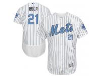Mets #21 Lucas Duda White (Blue Strip) Flexbase Authentic Collection 2016 Father Day Stitched Baseball Jersey