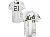 Mets #21 Lucas Duda White (Blue Strip) Flexbase Authentic Collection 2016 Memorial Day Stitched Baseball Jersey