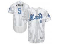 Mets #5 David Wright White (Blue Strip) Flexbase Authentic Collection 2016 Father Day Stitched Baseball Jersey