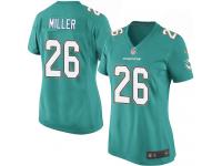 Miami Dolphins Lamar Miller Women's Home Jersey - Aqua Green Nike NFL #26 Game